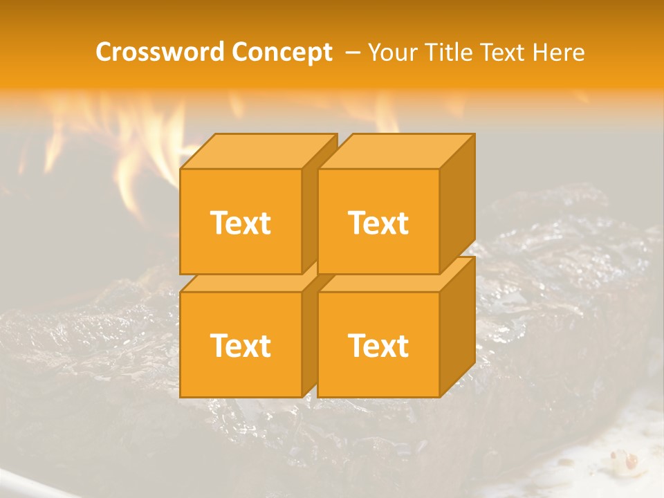 Eat Flame Roast PowerPoint Template