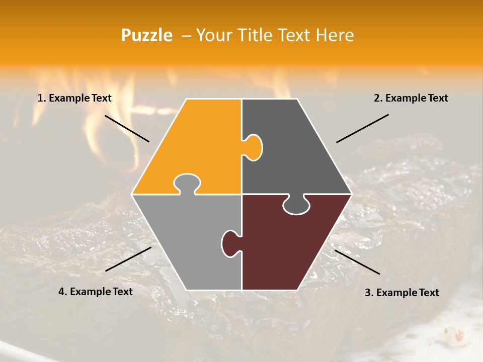 Eat Flame Roast PowerPoint Template