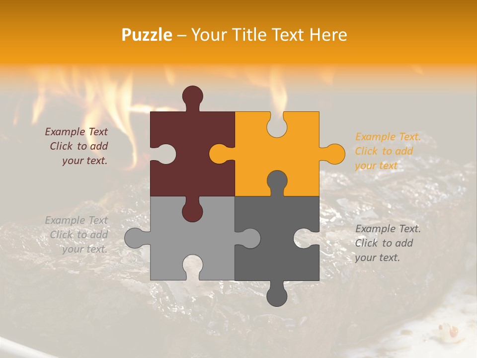 Eat Flame Roast PowerPoint Template