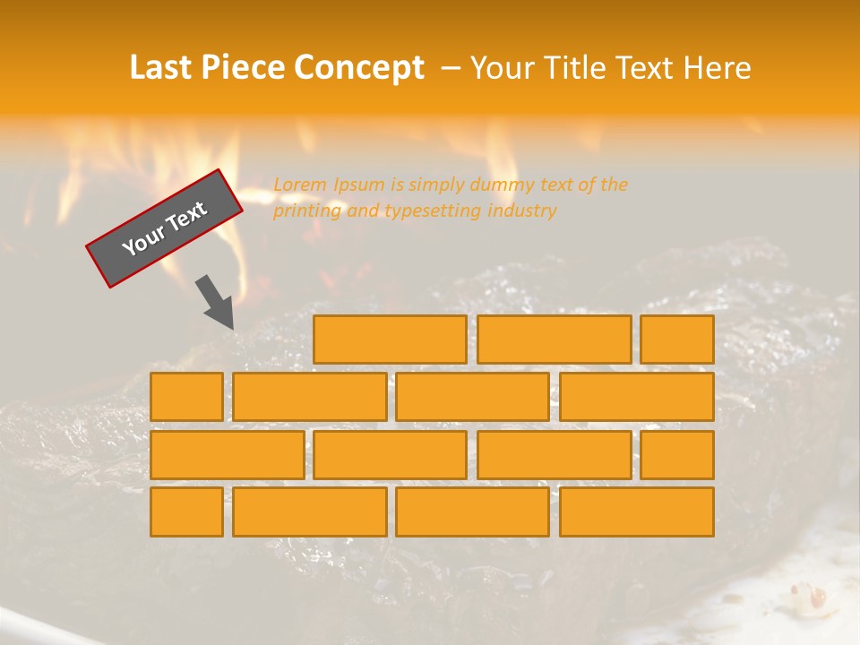 Eat Flame Roast PowerPoint Template