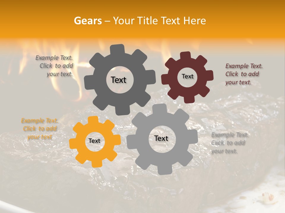Eat Flame Roast PowerPoint Template