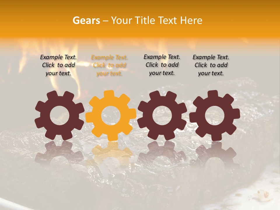 Eat Flame Roast PowerPoint Template