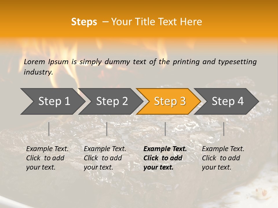 Eat Flame Roast PowerPoint Template