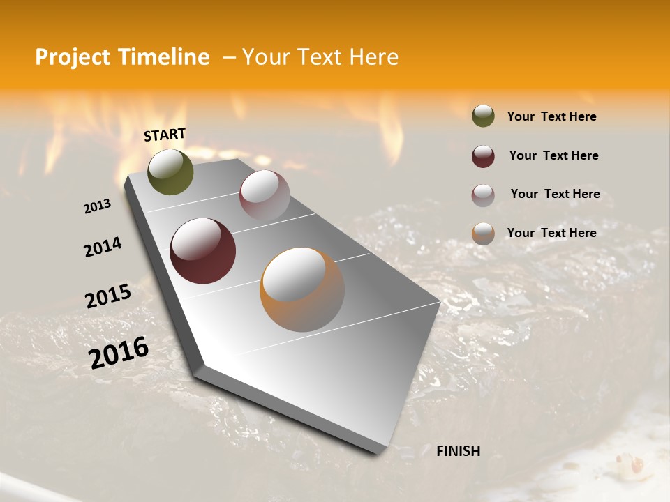 Eat Flame Roast PowerPoint Template