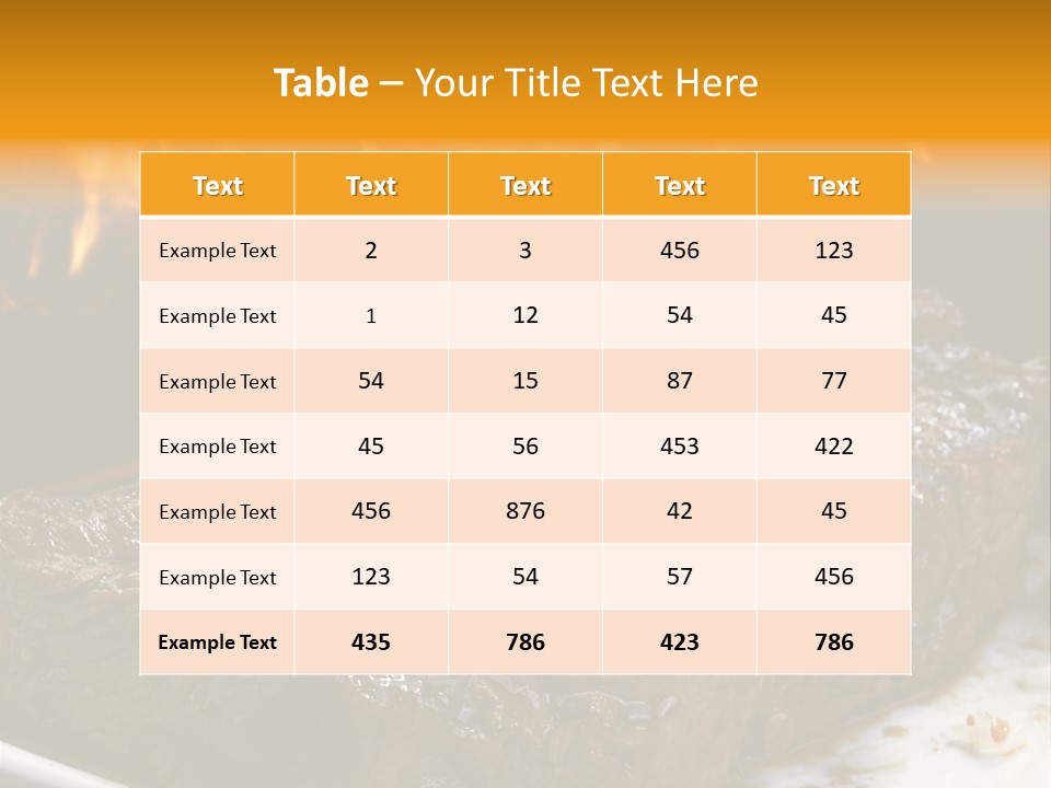 Eat Flame Roast PowerPoint Template