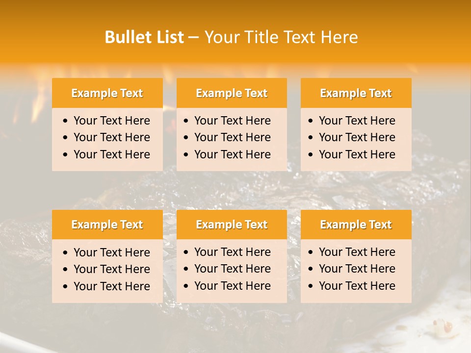 Eat Flame Roast PowerPoint Template