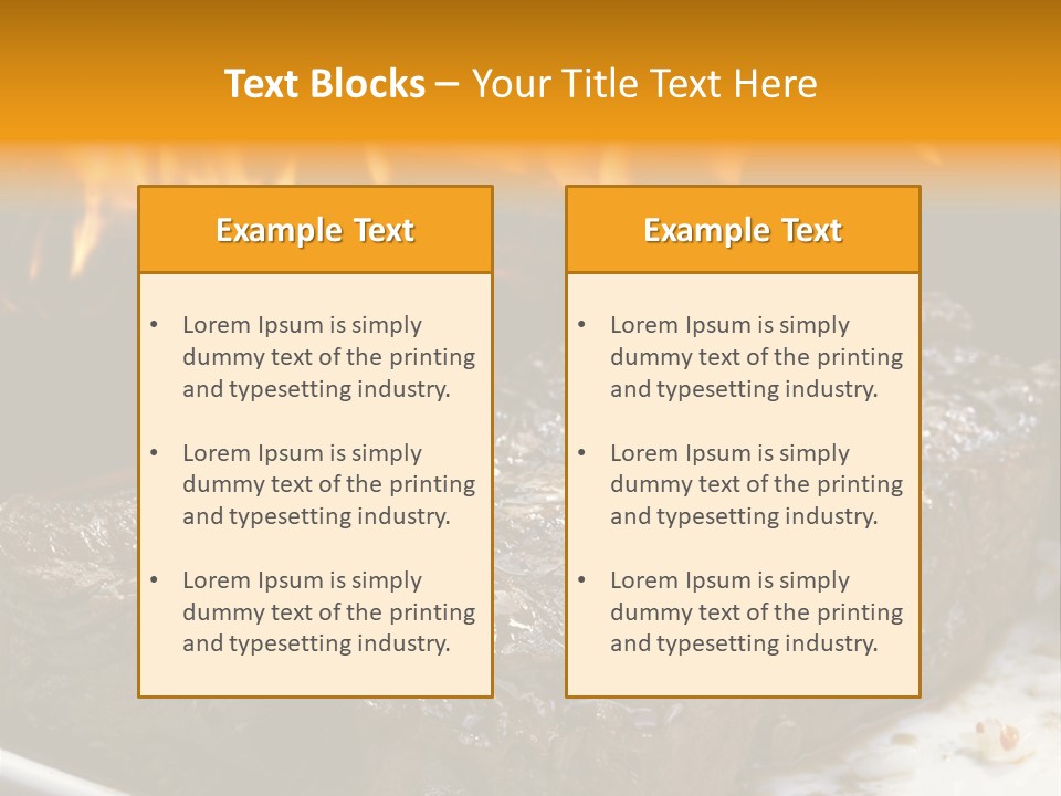 Eat Flame Roast PowerPoint Template