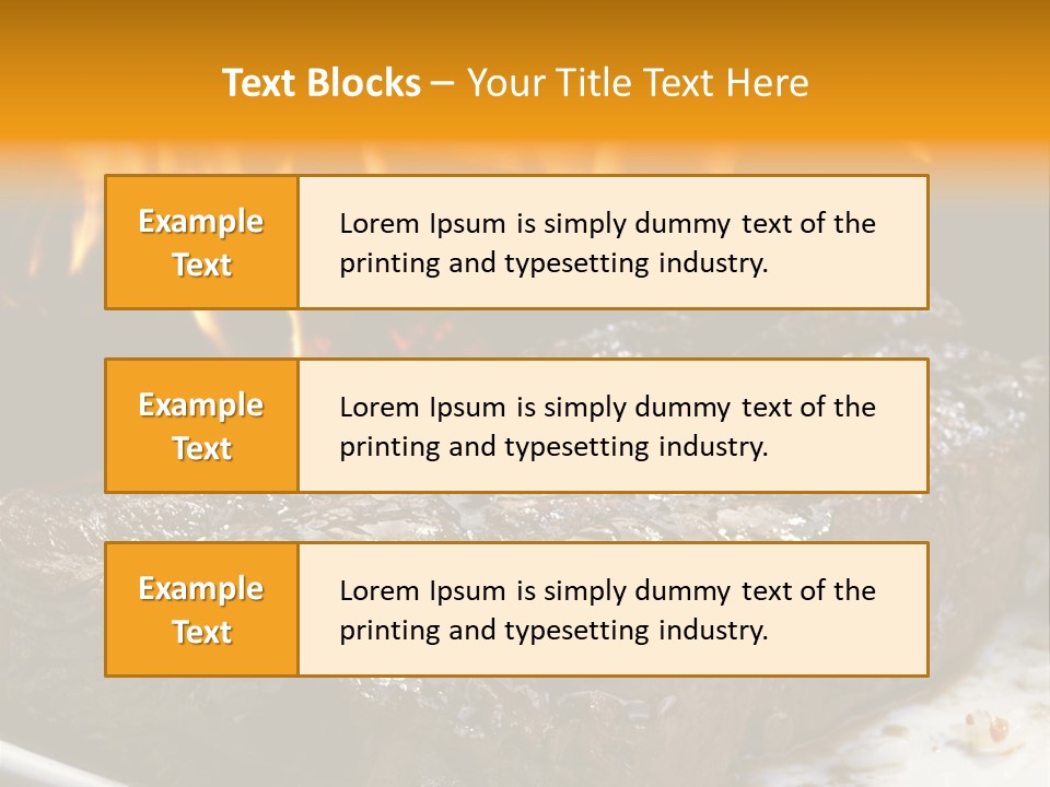Eat Flame Roast PowerPoint Template