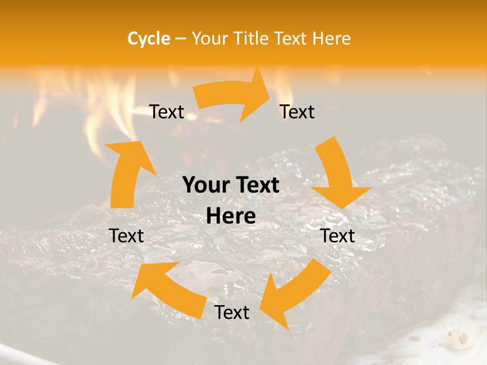 Eat Flame Roast PowerPoint Template