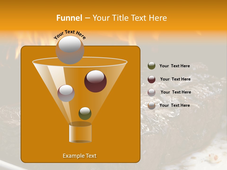 Eat Flame Roast PowerPoint Template