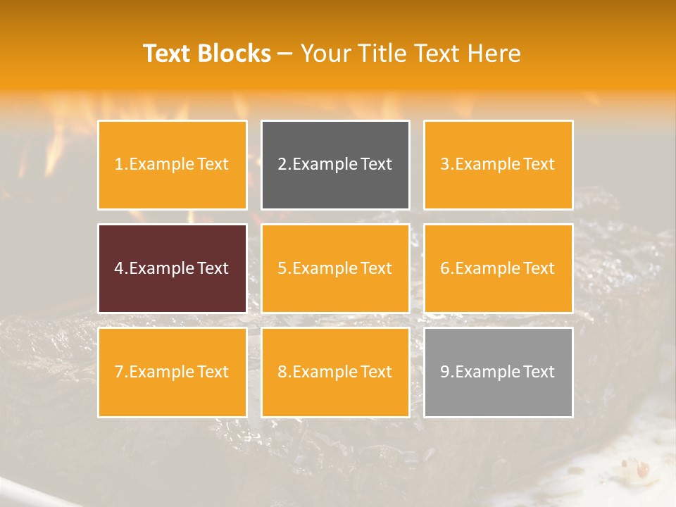 Eat Flame Roast PowerPoint Template