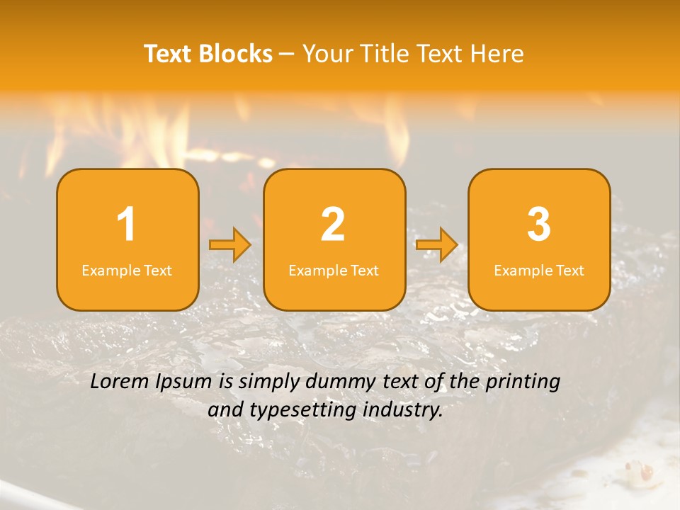 Eat Flame Roast PowerPoint Template