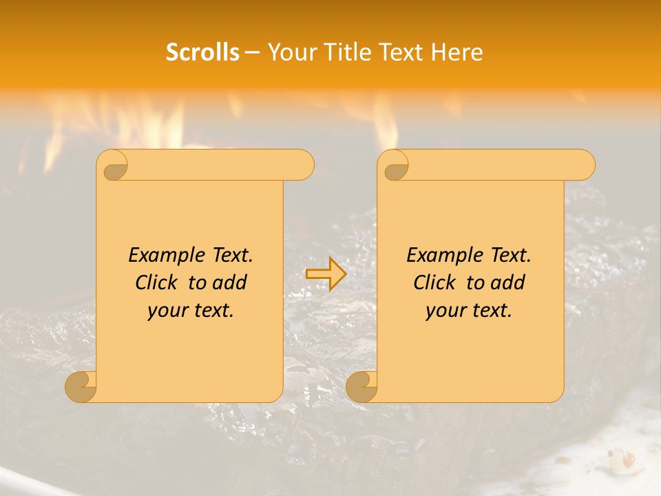 Eat Flame Roast PowerPoint Template