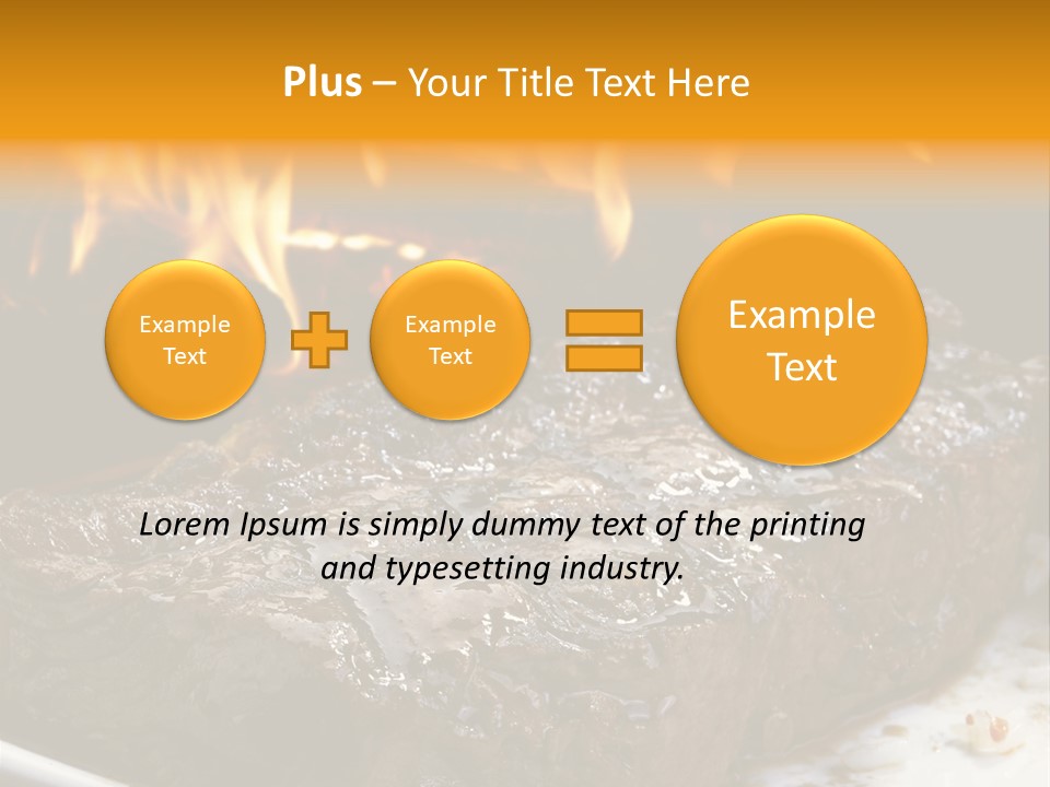 Eat Flame Roast PowerPoint Template