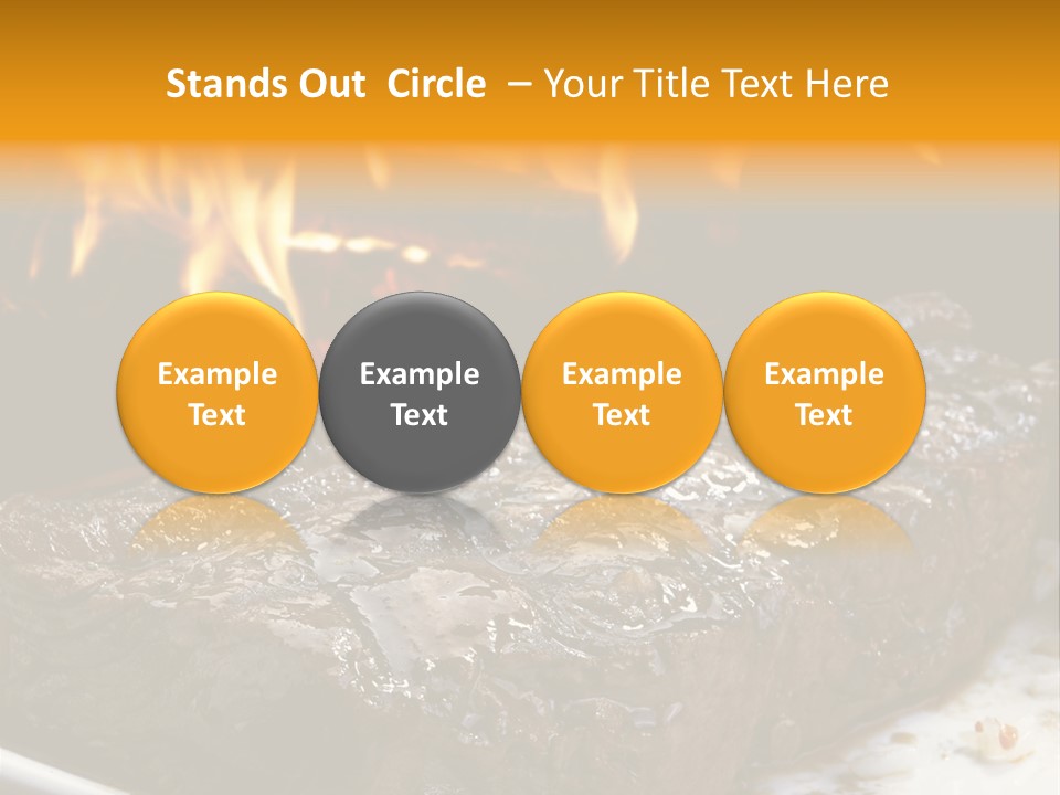 Eat Flame Roast PowerPoint Template