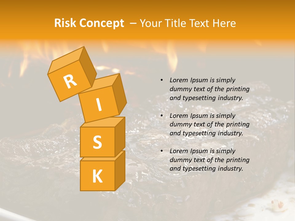 Eat Flame Roast PowerPoint Template