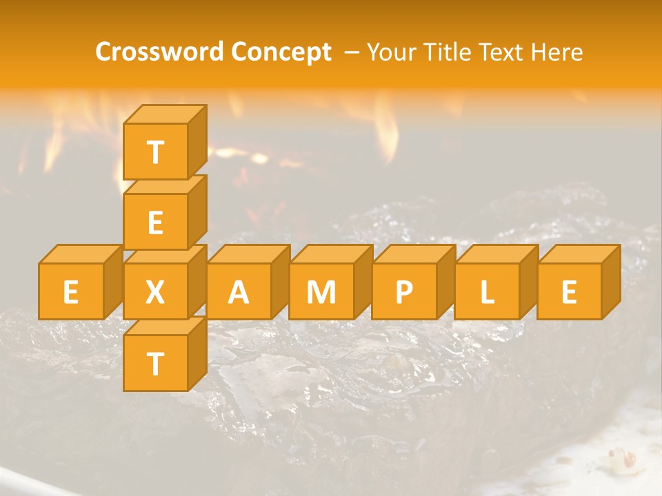 Eat Flame Roast PowerPoint Template