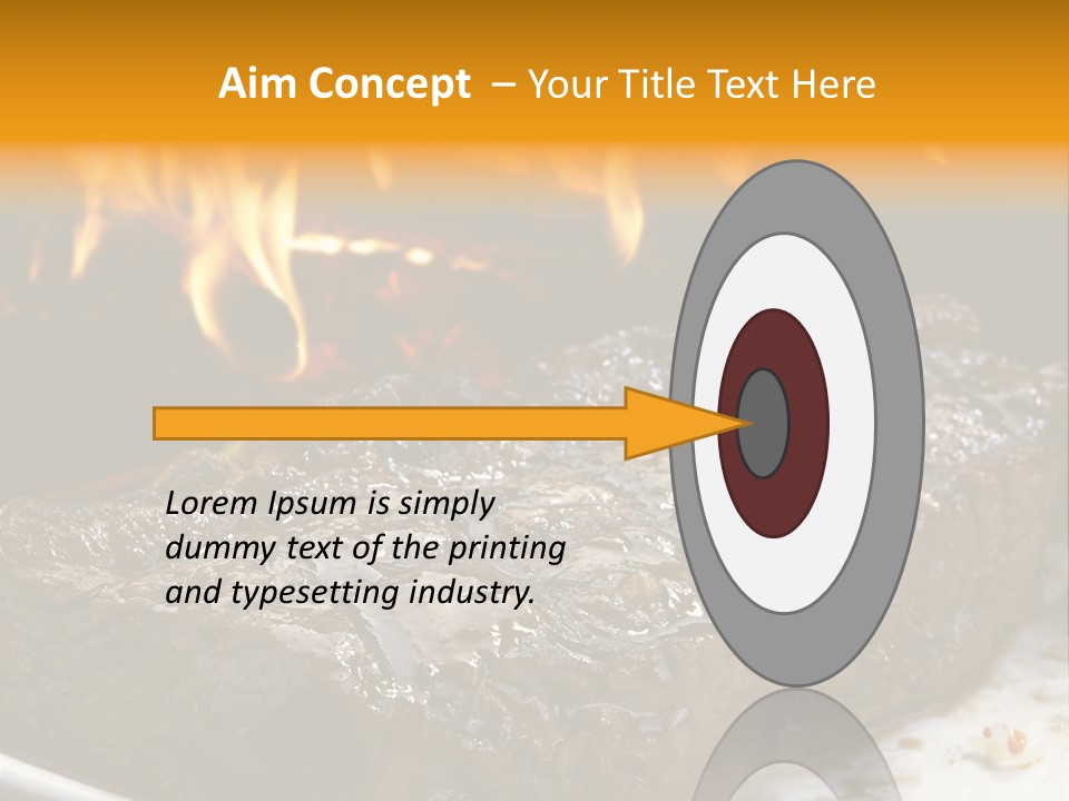 Eat Flame Roast PowerPoint Template