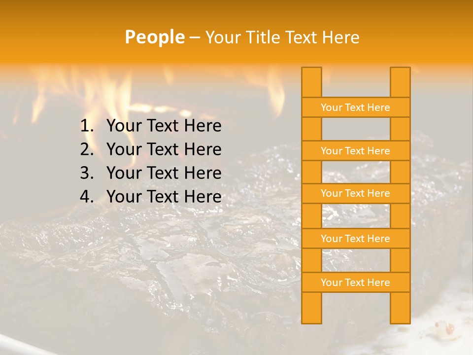 Eat Flame Roast PowerPoint Template