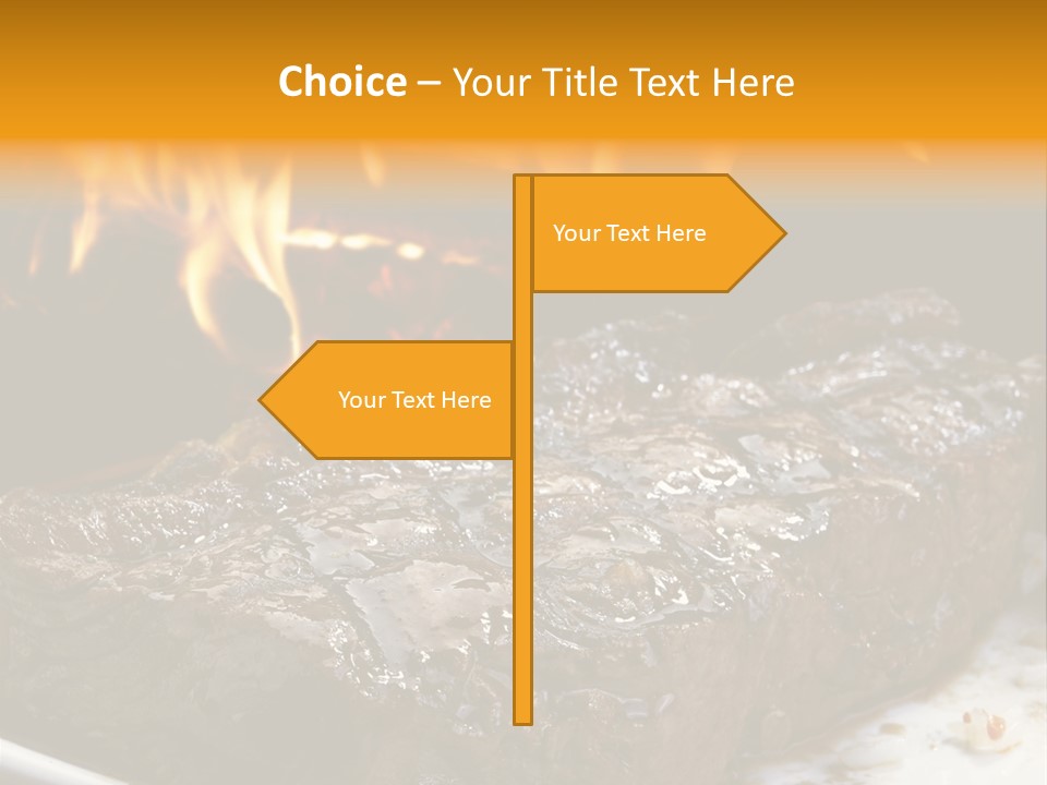 Eat Flame Roast PowerPoint Template