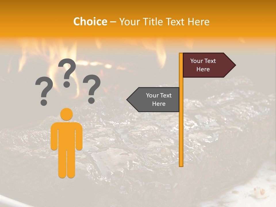 Eat Flame Roast PowerPoint Template