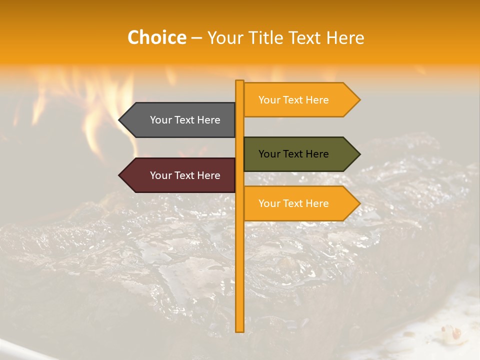 Eat Flame Roast PowerPoint Template