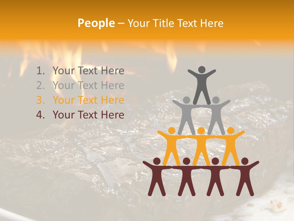 Eat Flame Roast PowerPoint Template