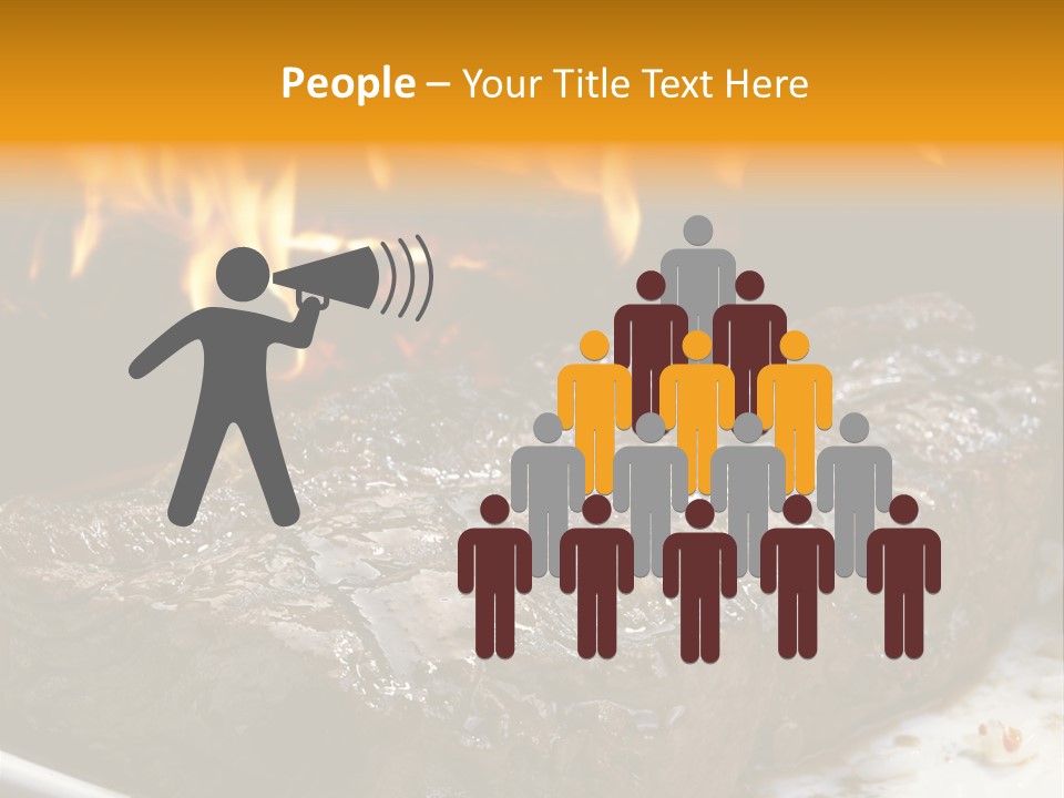 Eat Flame Roast PowerPoint Template