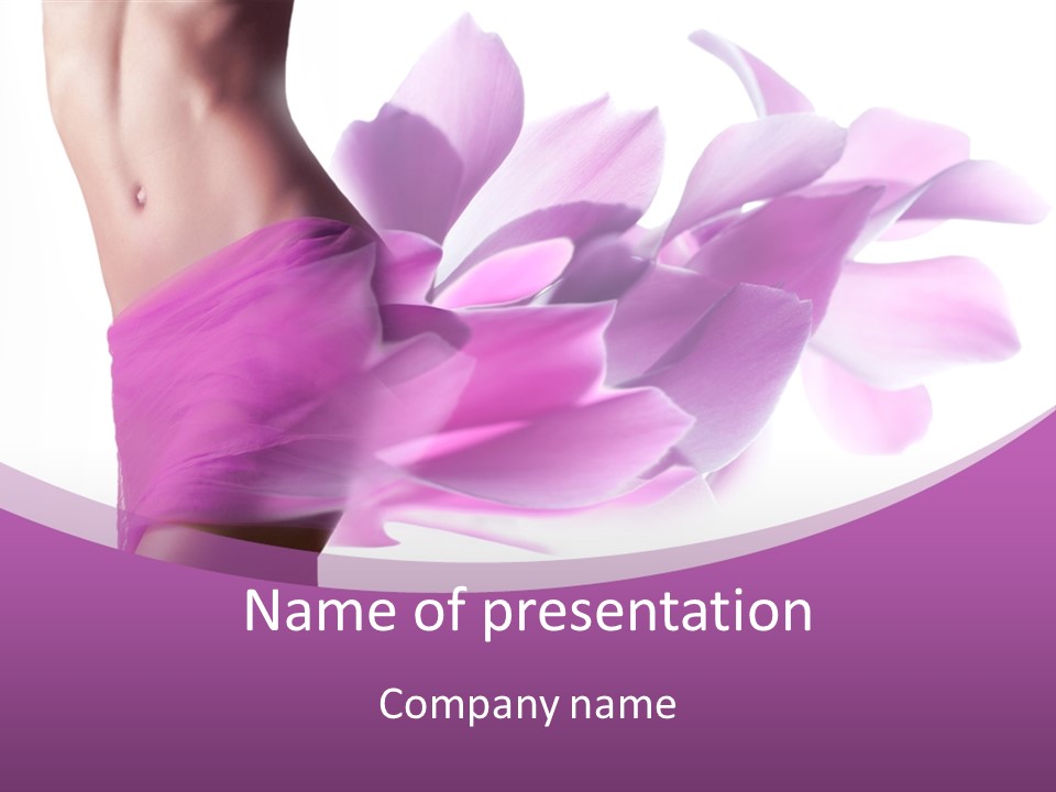 Shape Erotic Girl PowerPoint Template