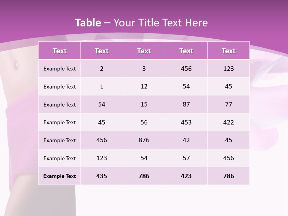 Shape Erotic Girl PowerPoint Template