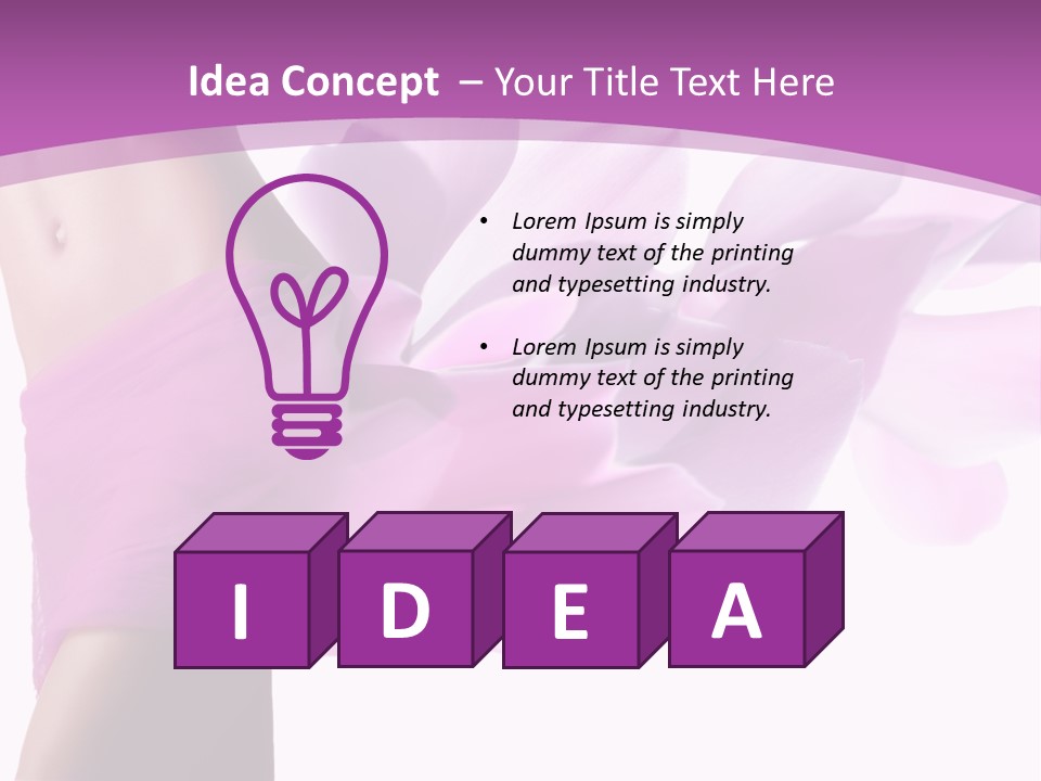 Shape Erotic Girl PowerPoint Template