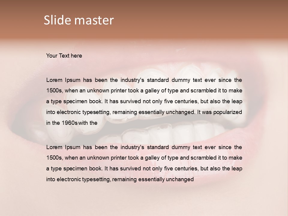 Caucasian Gel Kappa PowerPoint Template