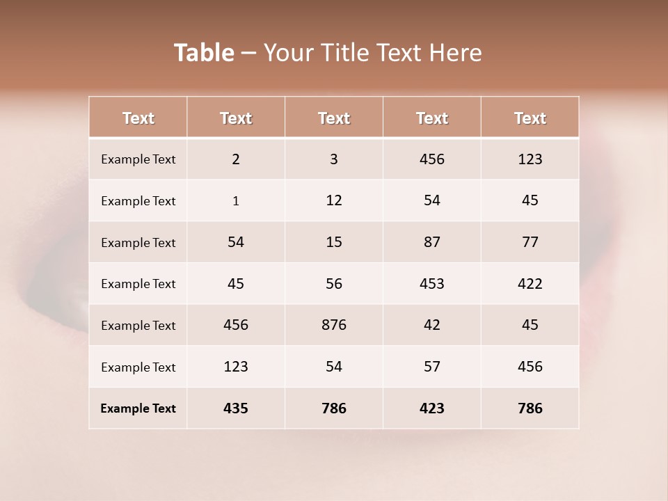 Caucasian Gel Kappa PowerPoint Template