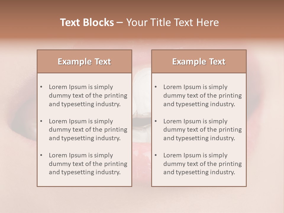 Caucasian Gel Kappa PowerPoint Template