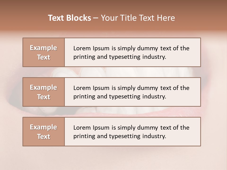 Caucasian Gel Kappa PowerPoint Template
