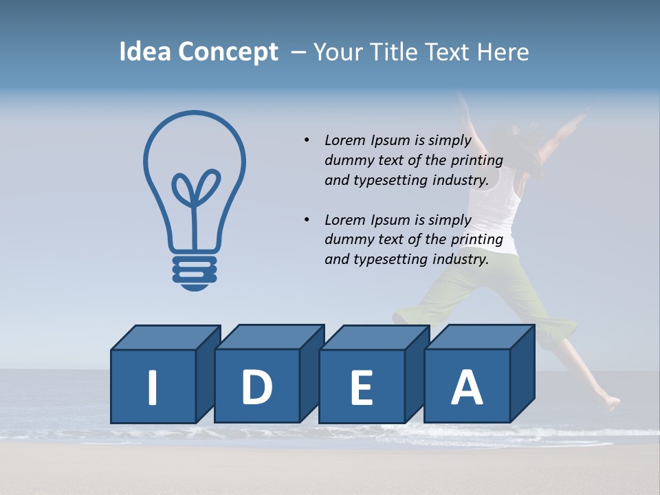 Freedom Beautiful Outdoor PowerPoint Template