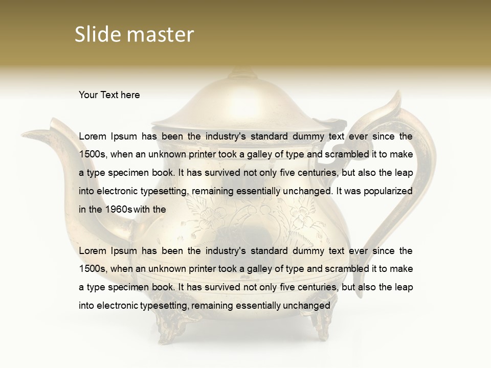 Pot Ware Silver PowerPoint Template