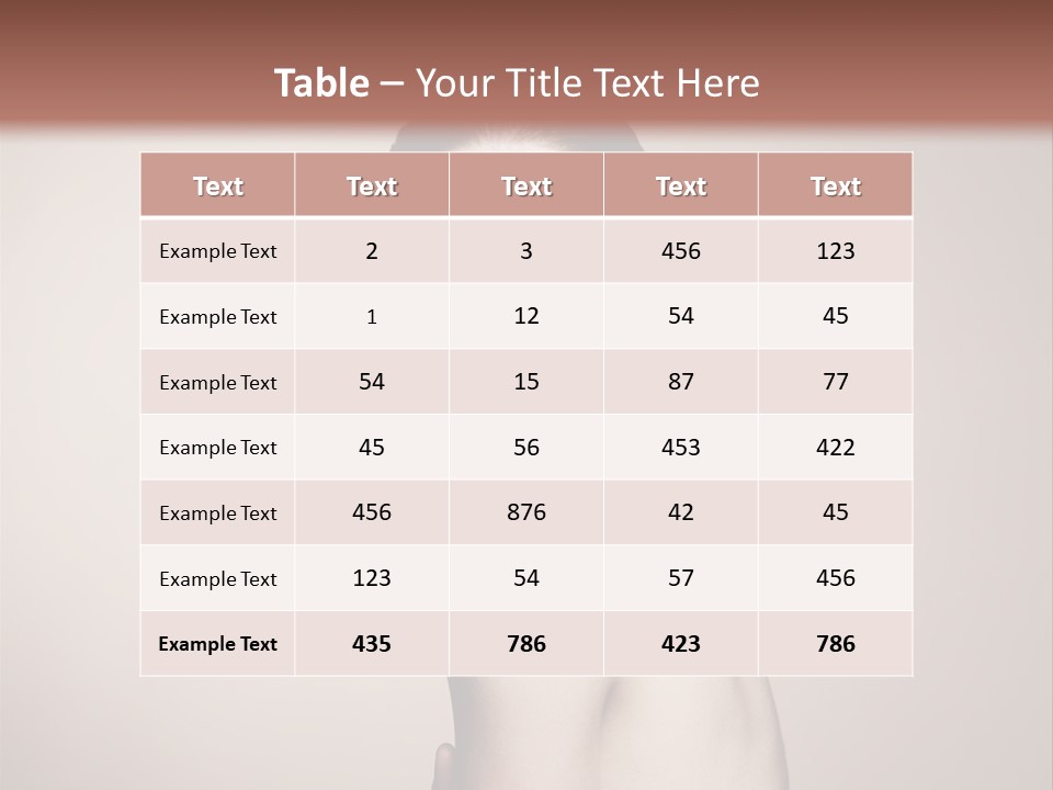 Human Person Undress PowerPoint Template