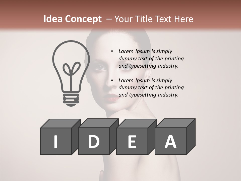 Human Person Undress PowerPoint Template