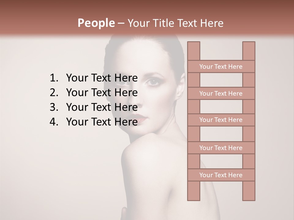 Human Person Undress PowerPoint Template