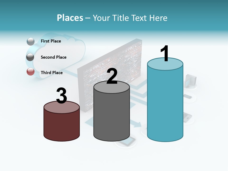 Computer Equipment Center Using Computer PowerPoint Template