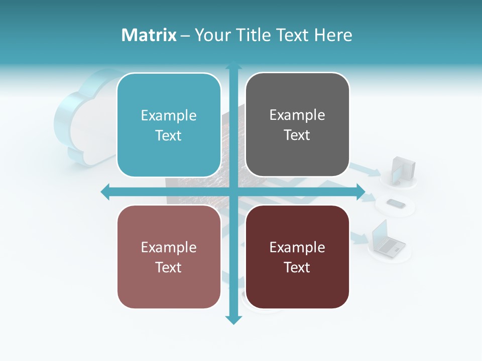 Computer Equipment Center Using Computer PowerPoint Template