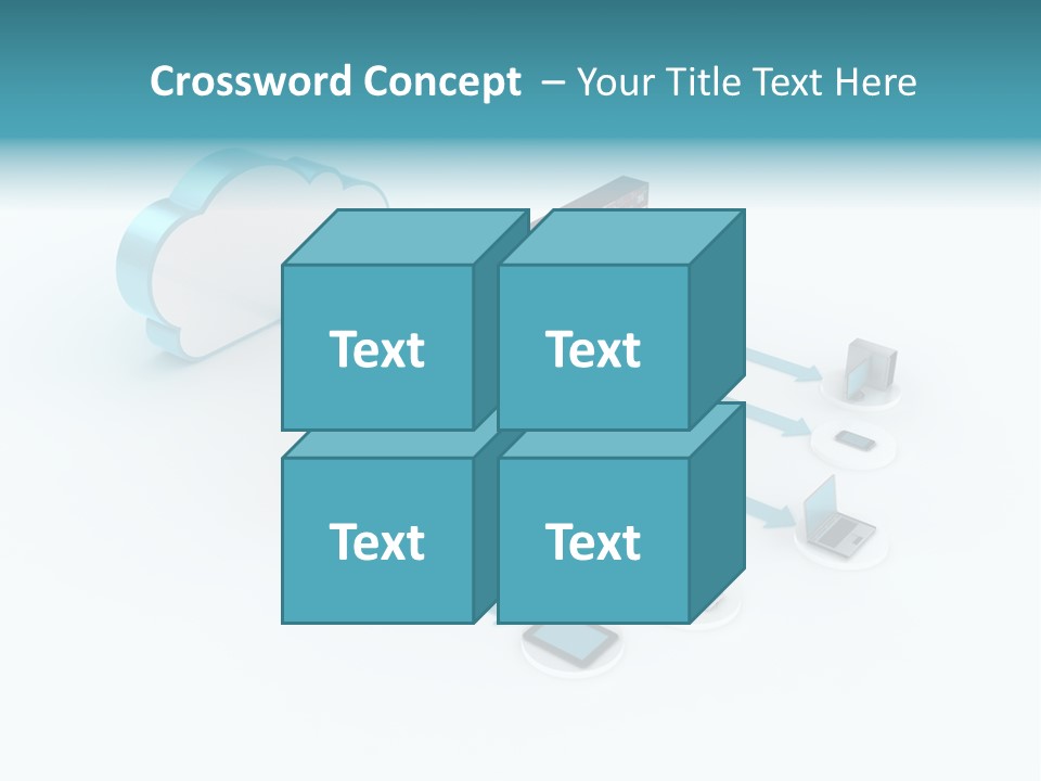 Computer Equipment Center Using Computer PowerPoint Template