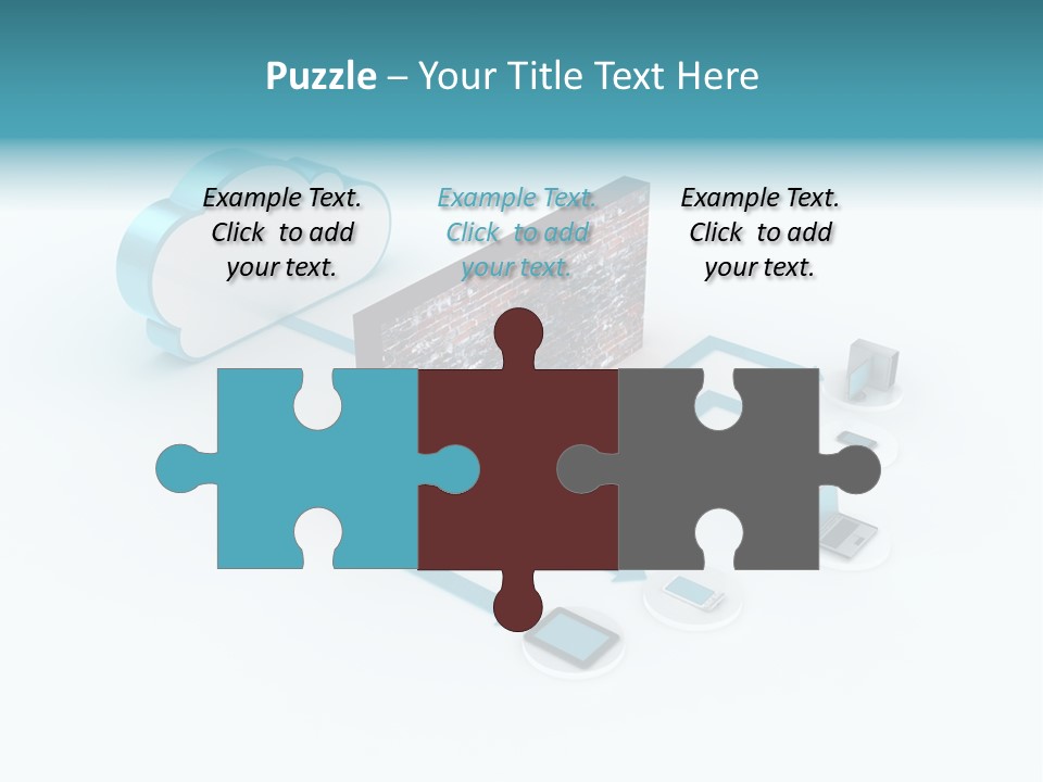 Computer Equipment Center Using Computer PowerPoint Template