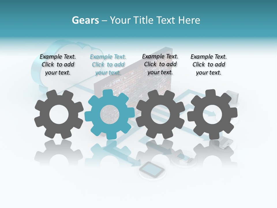 Computer Equipment Center Using Computer PowerPoint Template