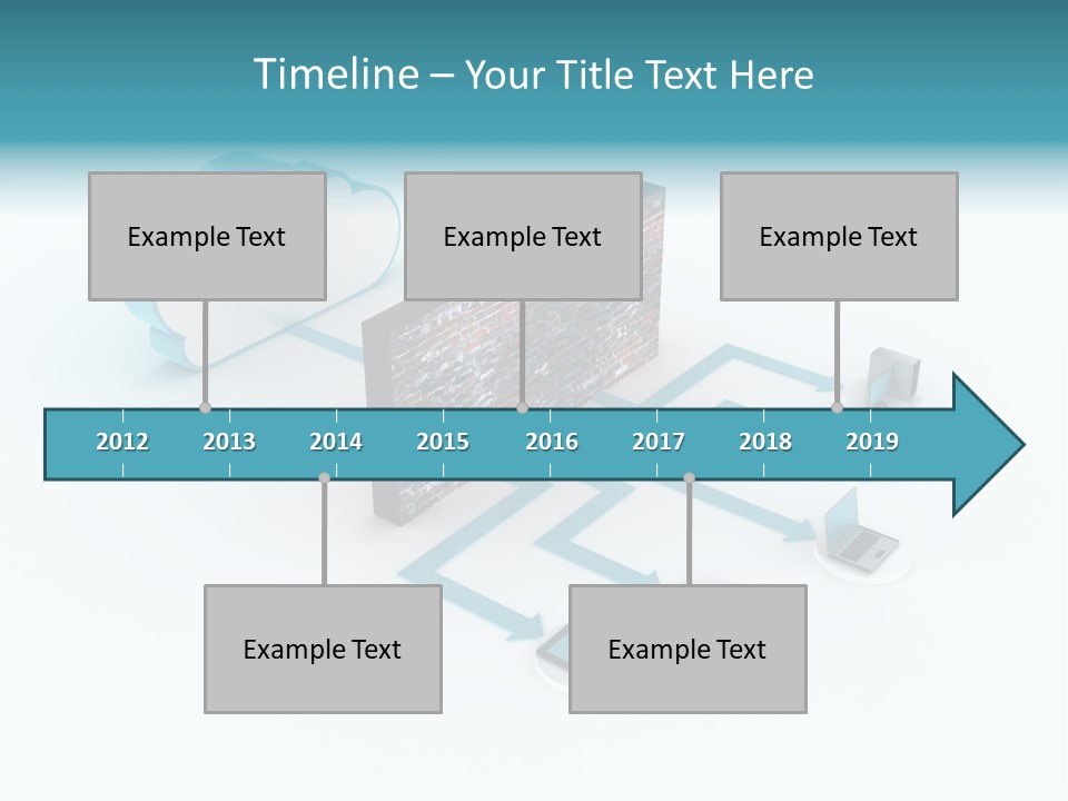Computer Equipment Center Using Computer PowerPoint Template