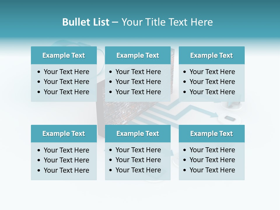 Computer Equipment Center Using Computer PowerPoint Template