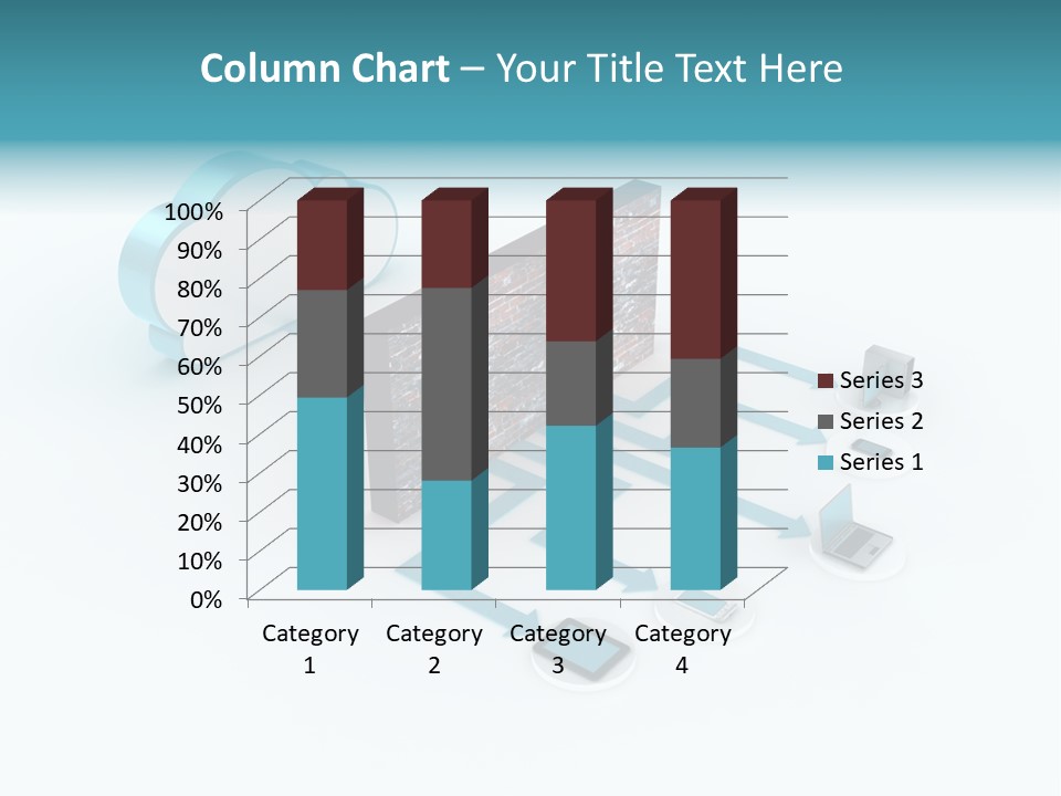 Computer Equipment Center Using Computer PowerPoint Template