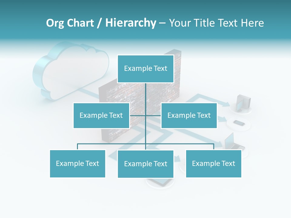 Computer Equipment Center Using Computer PowerPoint Template