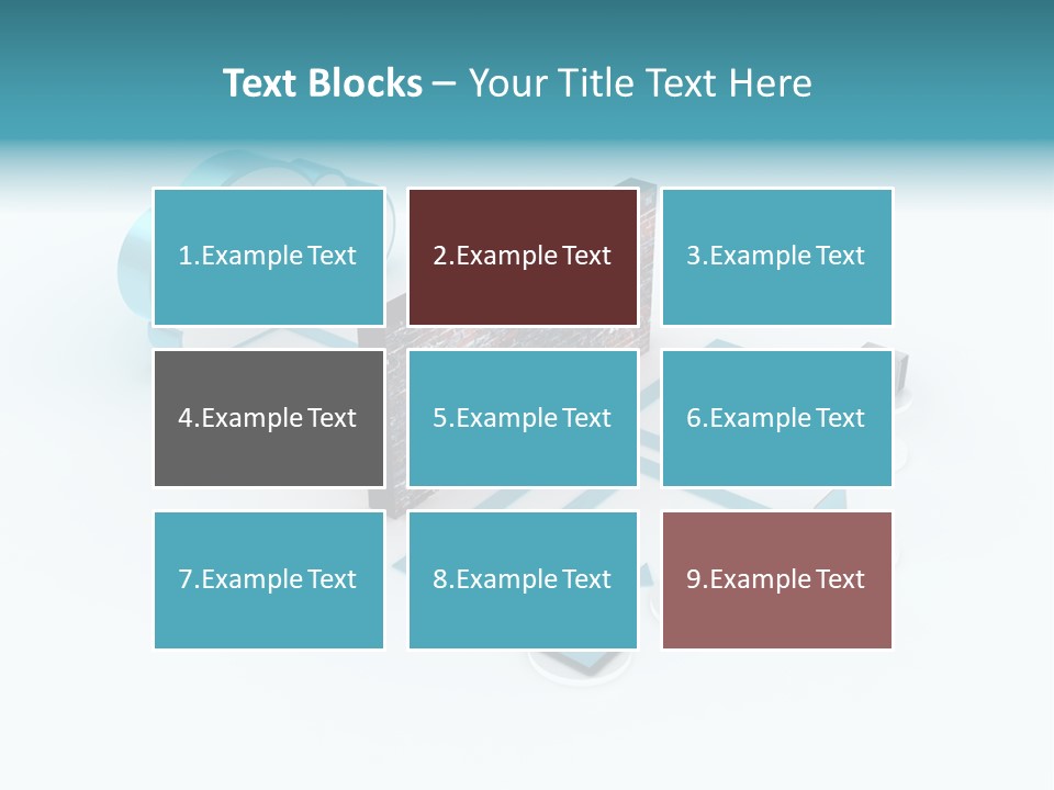 Computer Equipment Center Using Computer PowerPoint Template
